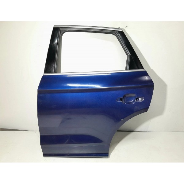 Porta Audi Q5 Traseira Esquerda 2018 2019 2020/2025 Lisa Traseira Esquerdo Azul-marinho