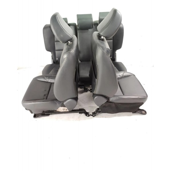 Jogo Banco Couro Honda Hrv 2015 2016 2017 2018/2021 Original Cinza-escuro