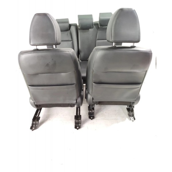 Jogo Banco Couro Honda Hrv 2015 2016 2017 2018/2021 Original Cinza-escuro