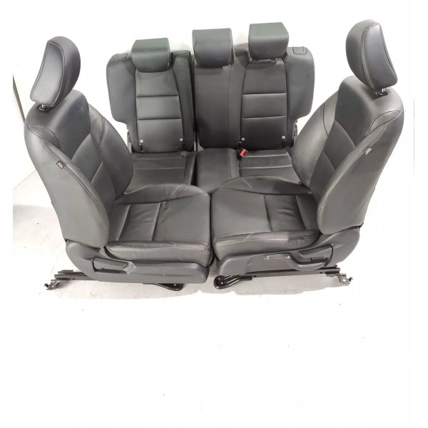 Jogo Banco Couro Honda Hrv 2015 2016 2017 2018/2021 Original Cinza-escuro