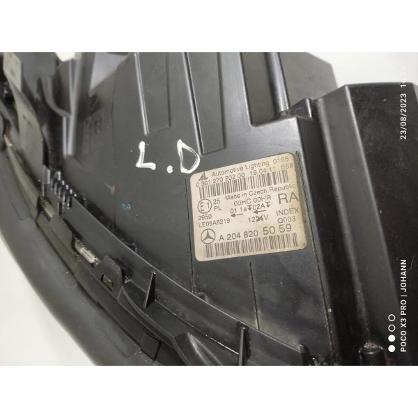 Farol Mercedes C180 Direito Completo 2012/2014 A2048205059 Direito/passageiro