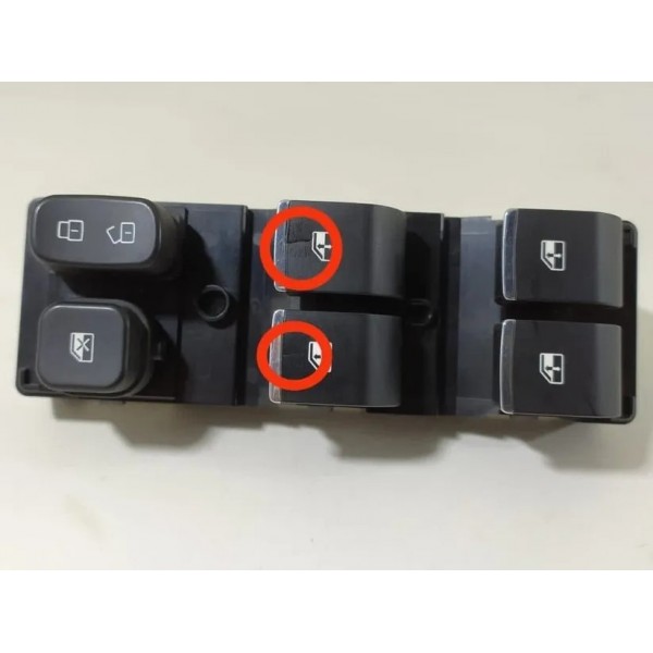 Botão Vidro Jac T40 Dianteiro Esquerdo 2019 Det