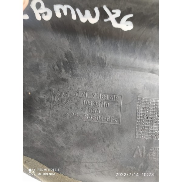 Acabamento Compartimento Motor Bmw X6 3.0 Esq 2014 / 16883