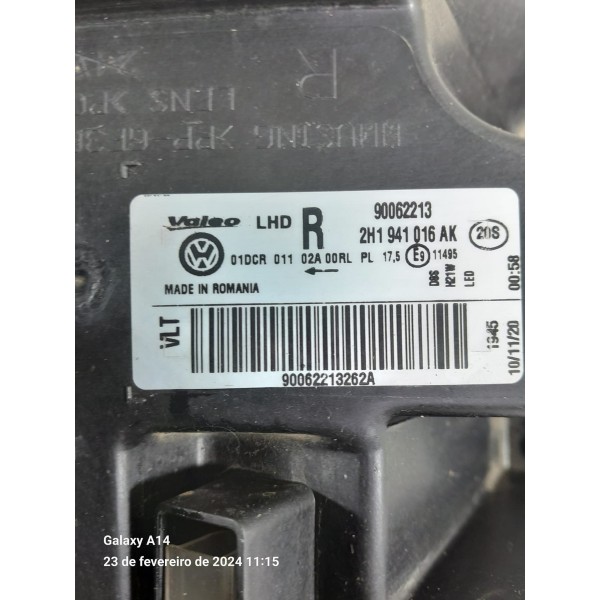 Farol Amarok Led Xenon Direito 2017/2023 2h1941015ag