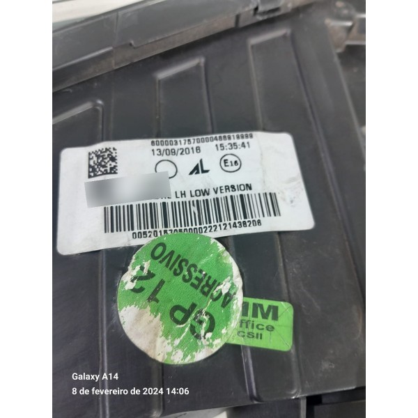 Farol Fiat Toro Esquerdo 2016 2017 2018 2019/2023 48891748
