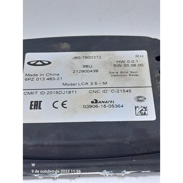 Modulo Sensor Radar Tiggo 8 Direito 2019/2024 J607900372