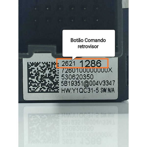 Botao Retrovisor Onix Tracker 2020/2024 26211286