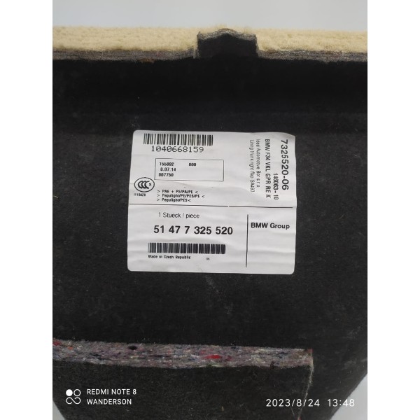Acabamento Porta Mala Bmw 320gt 328gt Dir 51477325520 /31556