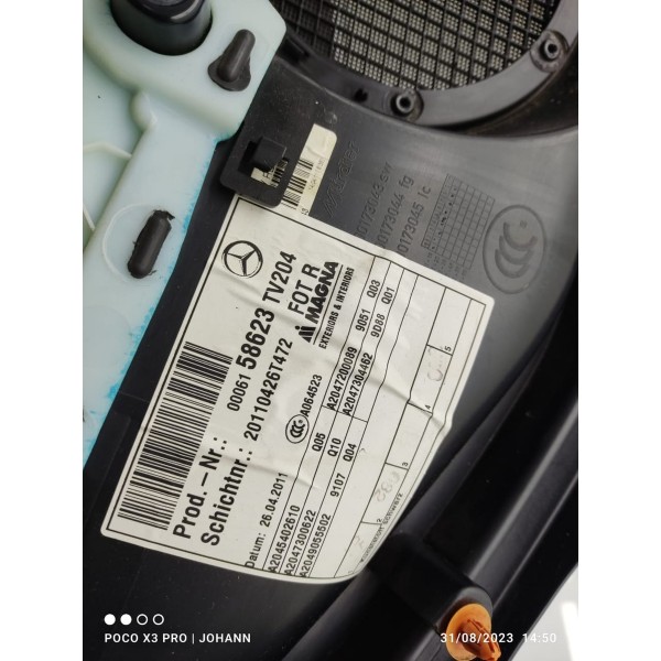 Forro Porta Mercedes C180 Tras Di 2012 2013 2014 A2045402610
