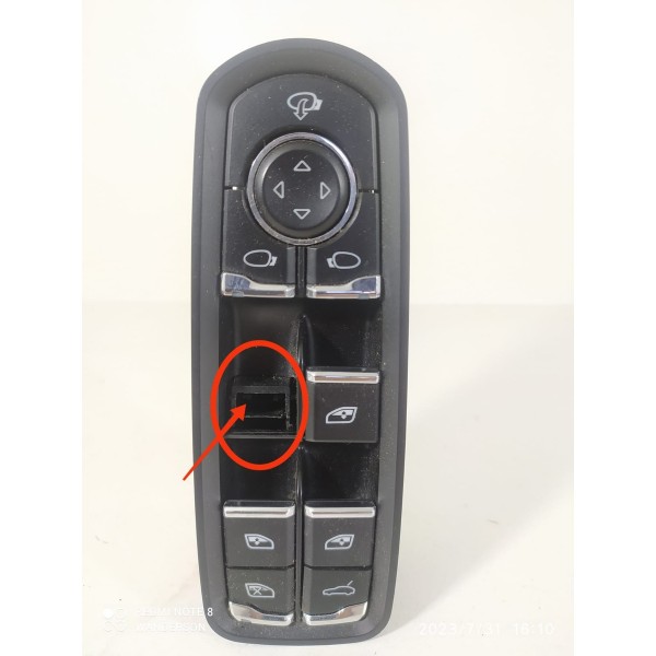 Botao Comando Vidro Panamera Dianteiro 10/19 Det 7pp959858r