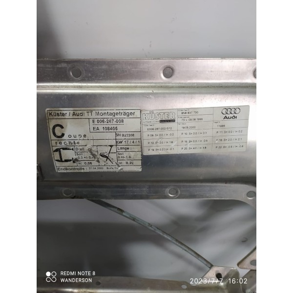 Maquina Vidro Audi Tt Mk1 Direita 1998/2006 Compl 8n8837730