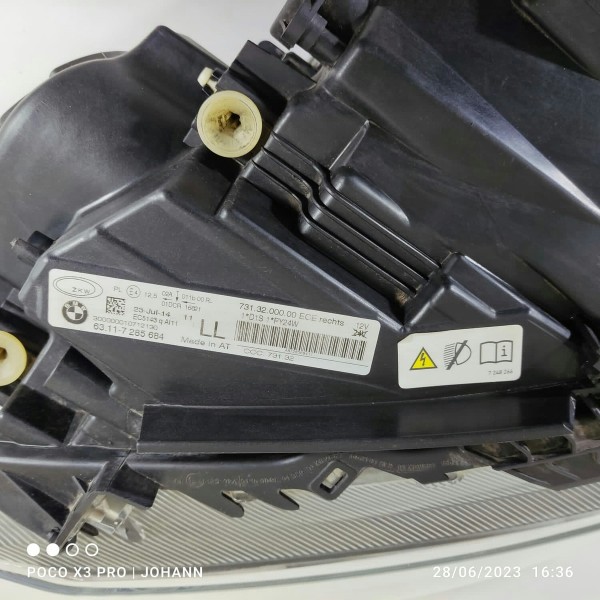Farol Bmw 320 328 Gt Direito 2014/2018 Completo 63117285684